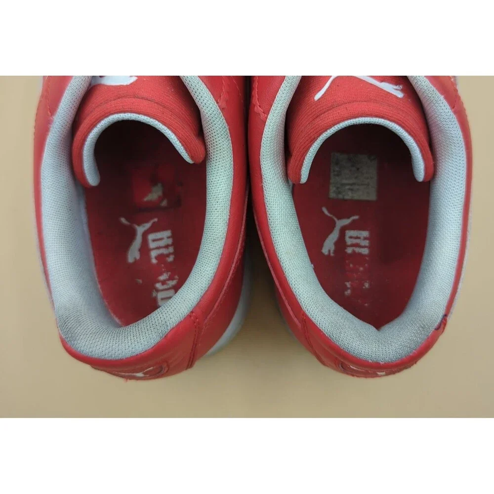 Puma Roma Scuderia Ferrari Shoes Men's Size 11.5 Rosa Corsa Checkered Red/Black